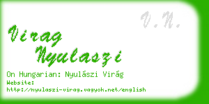virag nyulaszi business card